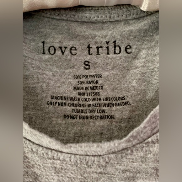 Love is Love Sleeveless TShirt | Size Small | Gray | Free with Purchase - Picture 3 of 5